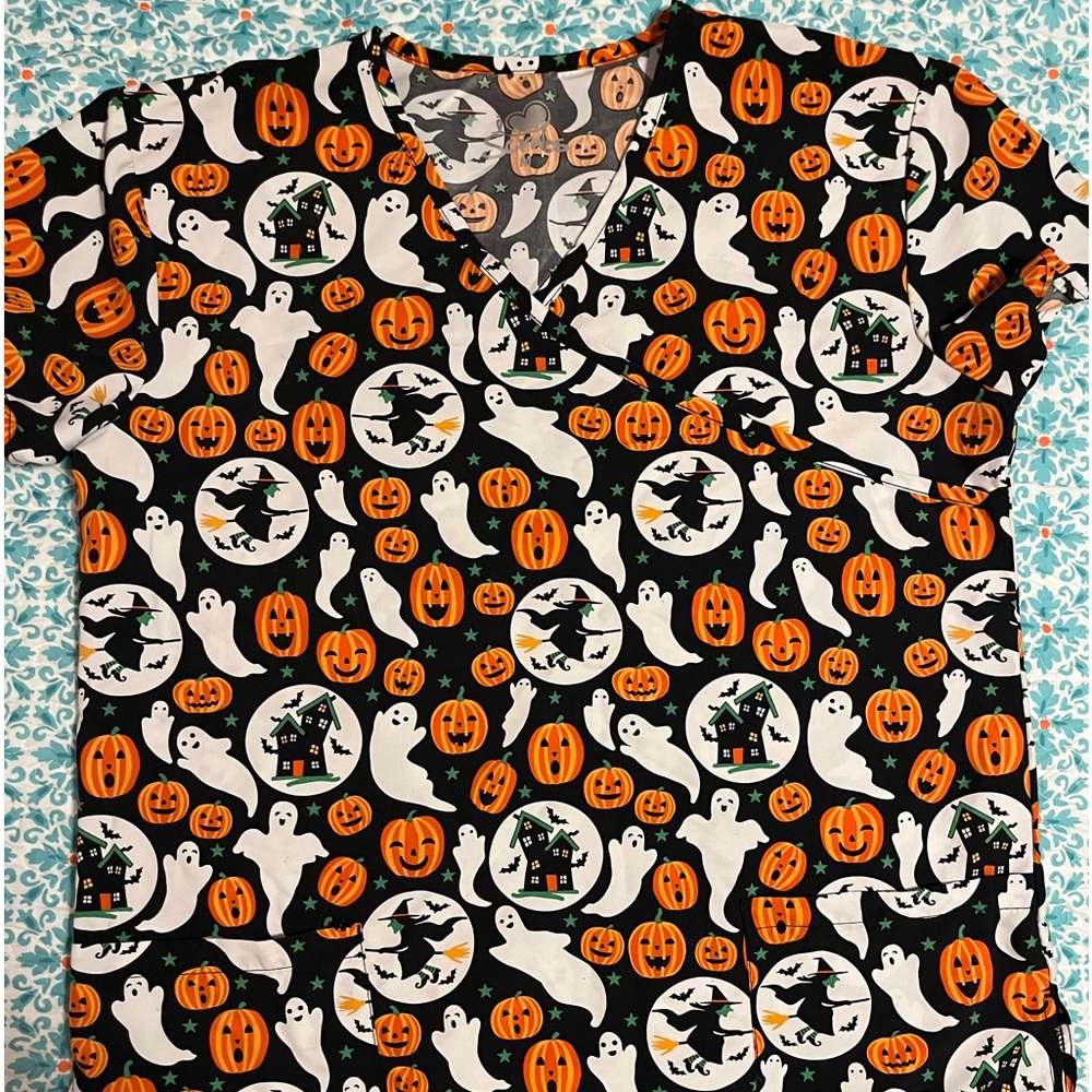 Scrub Top - Halloween